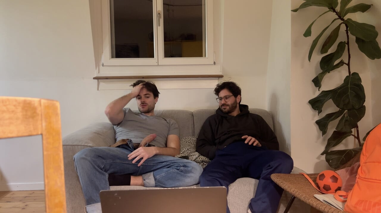 Watching porn with my straight friend until i asked him to grab my cock,Lorenzo Bernini